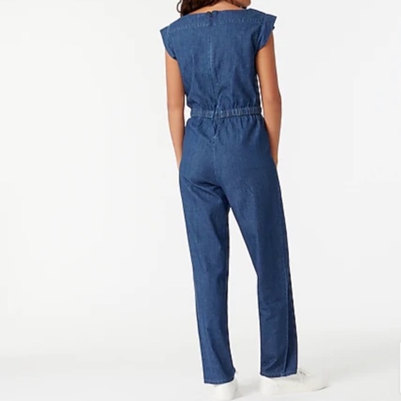 J Crew Boatneck Jumpsuit in Chambray - Picture 2 of 7